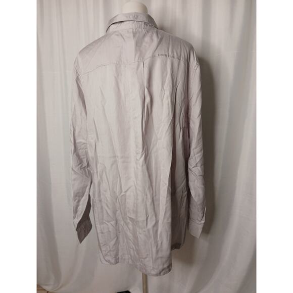 SCOTTeVEST Charlotte Chambray Shirt Long Sleeves Gray NWT Plus Size M1/XXL - Picture 3 of 12